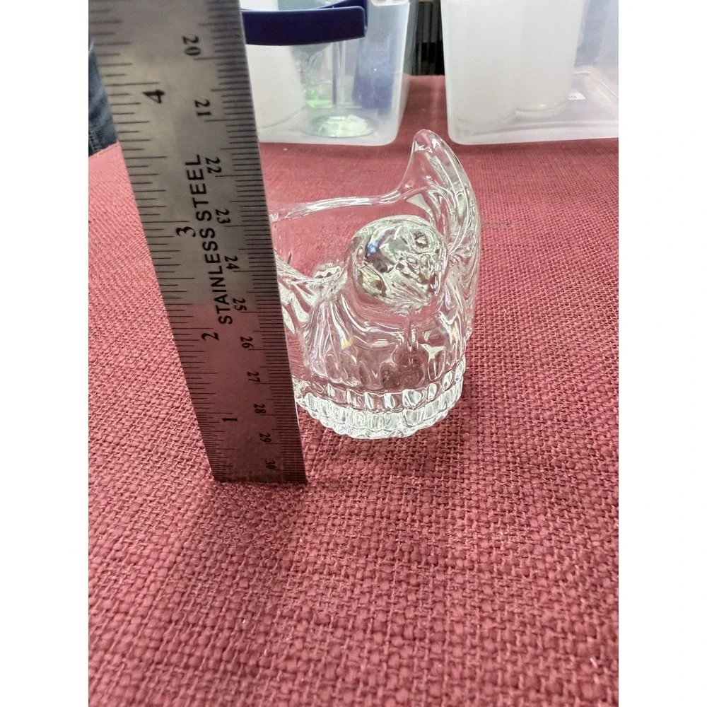 Vintage‎ Avon Clear Glass Dove Dish Tea Light Trinket Holder 1970s Bird Decor